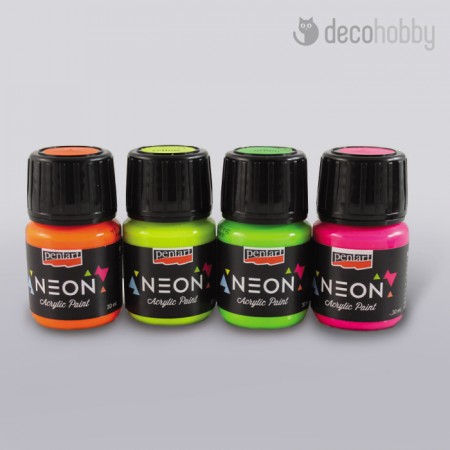 Neon szinu akrilfestek Decohobby