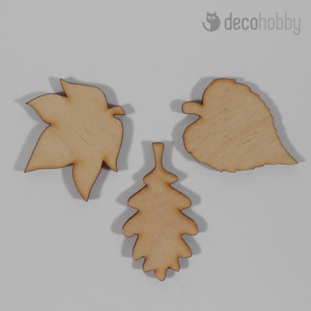 Natur fa oszi szett falevelek tabla 5cm Diszites Decohobby