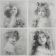 Sagen Vintage szalveta 4 Flower Girls Decohobby