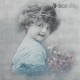 Sagen Vintage szalveta Turquoise Girl Decohobby