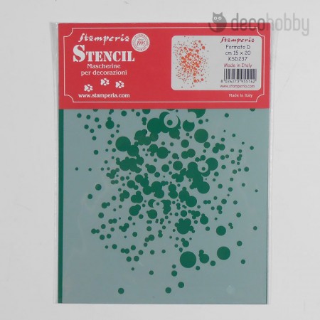 Stamperia stencil D meret Inkblots KSD237 Decohobby