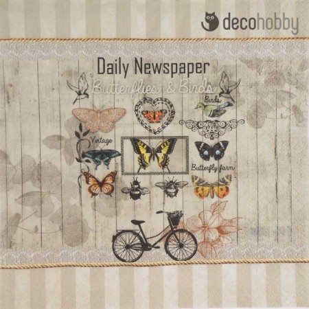 Pillangos szalveta Daily Newspaper Decohobby