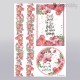 Stamperia rizspapir A4 DFSA4213 Watercolor Red flowers Decohobby