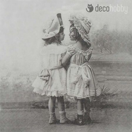 Sagen Vintage szalveta Little Girls Decohobby