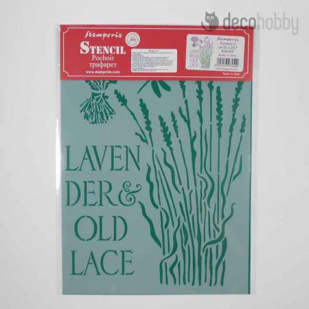 Stamperia stencil KSG368 Lavender and Old Lace Decohobby