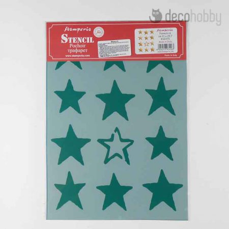 Stamperia stencil KSG370 Stars Decohobby