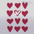 Stamperia stencil KSG371 Hearts minta Decohobby
