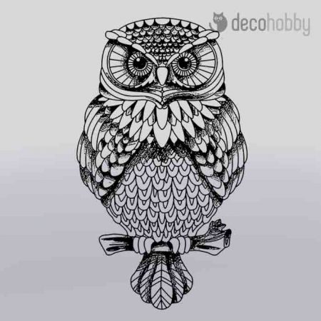 Gumi pecsetelo 7x11cm Owl Stamperia WTKCC130 Decohobby