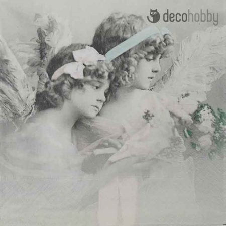 Sagen Vintage szalveta Flower Angels Decohobby