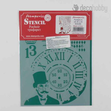 Stamperia stencil KSD281 Gentleman Decohobby