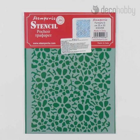 Stamperia stencil KSD284 Old Lace Texture Decohobby