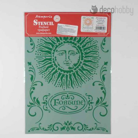 Stamperia stencil KSG403 Alchemy sun Decohobby