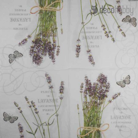 Levendulas szalveta Bunch of Lavender lila Decohobby