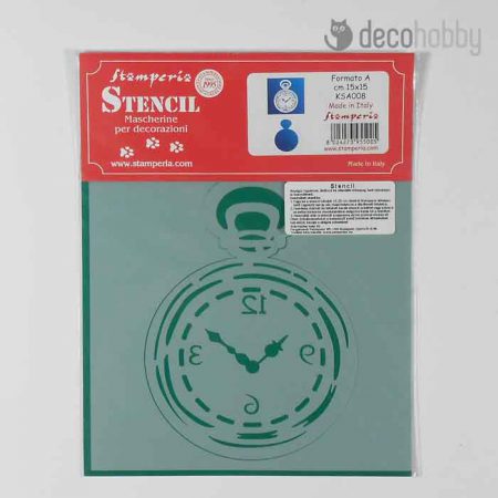 Stamperia stencil KSA008 Clock Decohobby