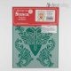 Stamperia stencil KSD283 Life Heart with Dragonfly Decohobby
