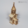 Natur fa lezervagott 3D mini dekoracio templom 04 Decohobby