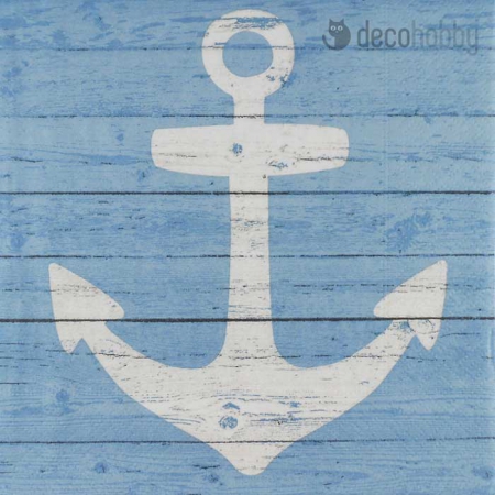 Tenger vizpart szalveta Anchor sign blue Decohobby