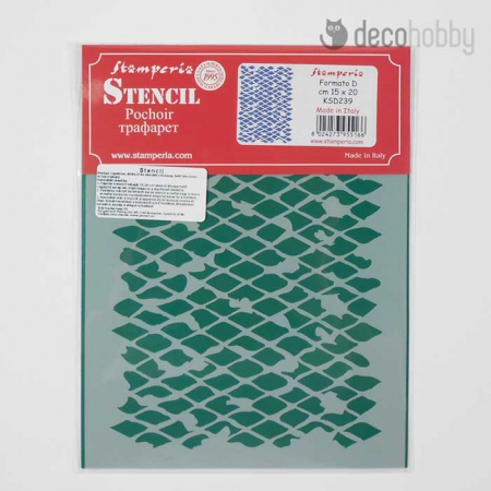 Stamperia stencil KSD239 Rhombus texture Decohobby