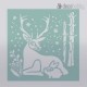 Stamperia MixMedia stencil KSTDQ29 Reindeer and rabbit Decohobby