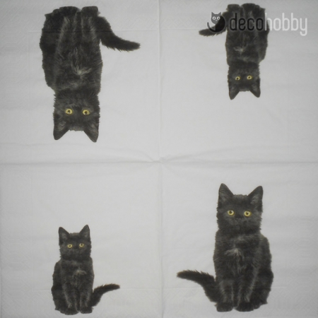 Allatos szalveta Black Cat Decohobby