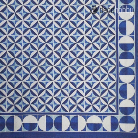 Easy Life olasz szalveta Geometrical blue Decohobby