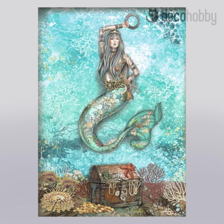 Stamperia rizspapir A4 DFSA4810 Songs of the Sea mermaid Decohobby