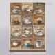 Stamperia rizspapir A4 DFSA4822 Coffee and Chocolate tags with cups Decohobby
