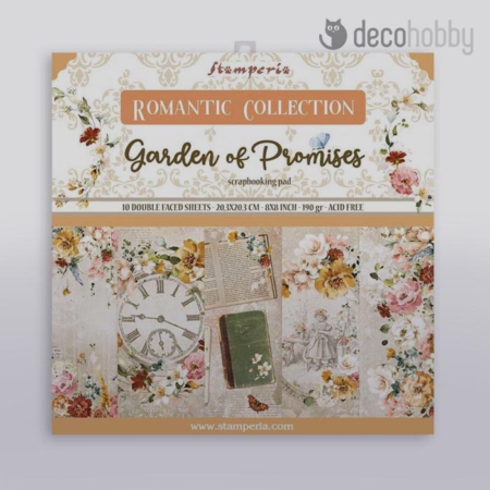 Scrapbook papirtomb Stamperia SBBS59 Garden of Promises Decohobby